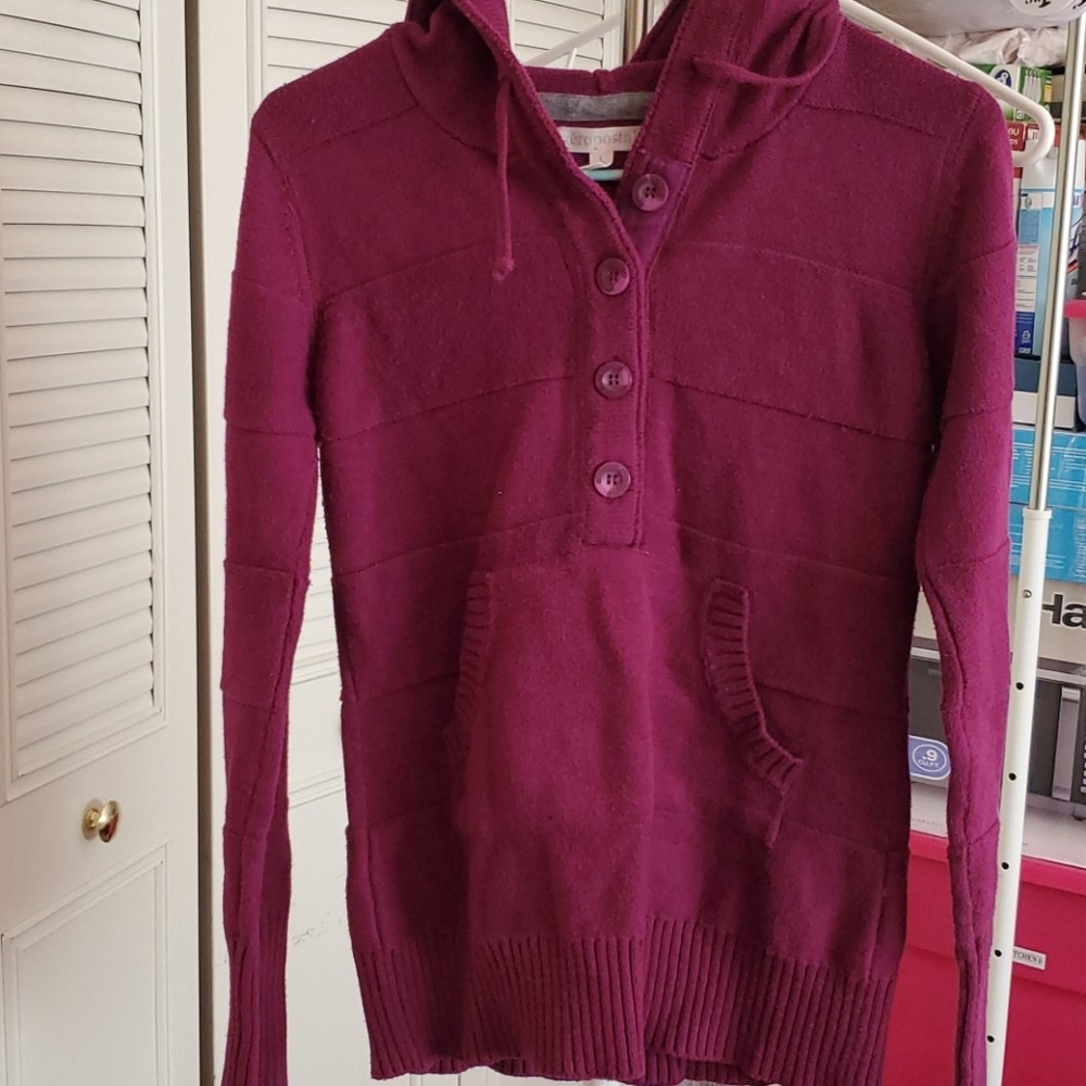 Aeropostale Knitted Sweater with Hood